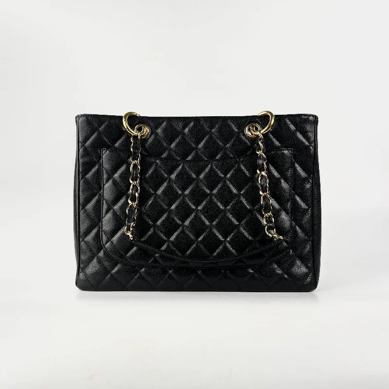 Chanel Medium Tote Bag for Office LadiesChanel Grand Shopping Tote GST Caviar Black