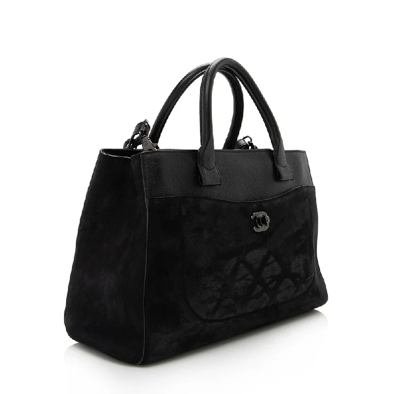 Chanel All - Match Handbag for Versatile StylingChanel Grained Calfskin Suede Neo Executive Large Shopping Tote (16755)