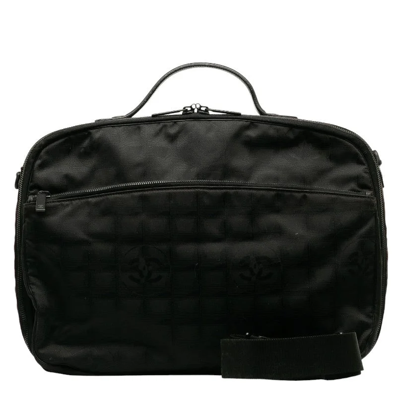 Chanel Quilted Leather Shoulder Bag for FashionistasChanel New Label Line Handbags houlder Bag 2WAY Black Nylon  Chanel