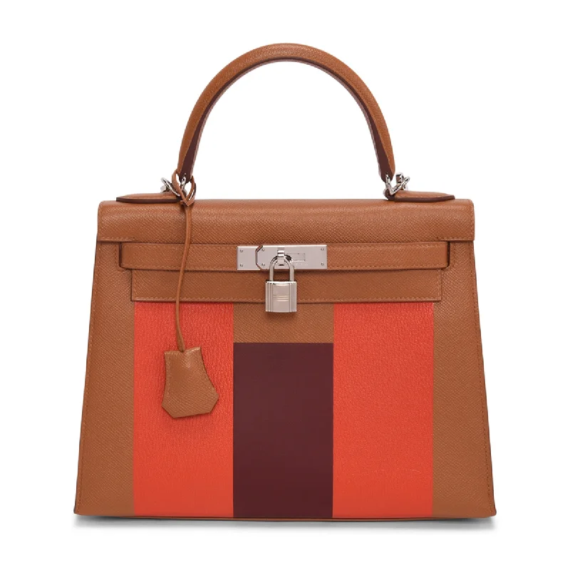 Hermes Constance Bags in Limited - Edition ColorwaysHermès Kelly Bags with a magnetic - snap closure for easy accessHermes Gold Epsom Kellygraphie Lettre H Kelly 28