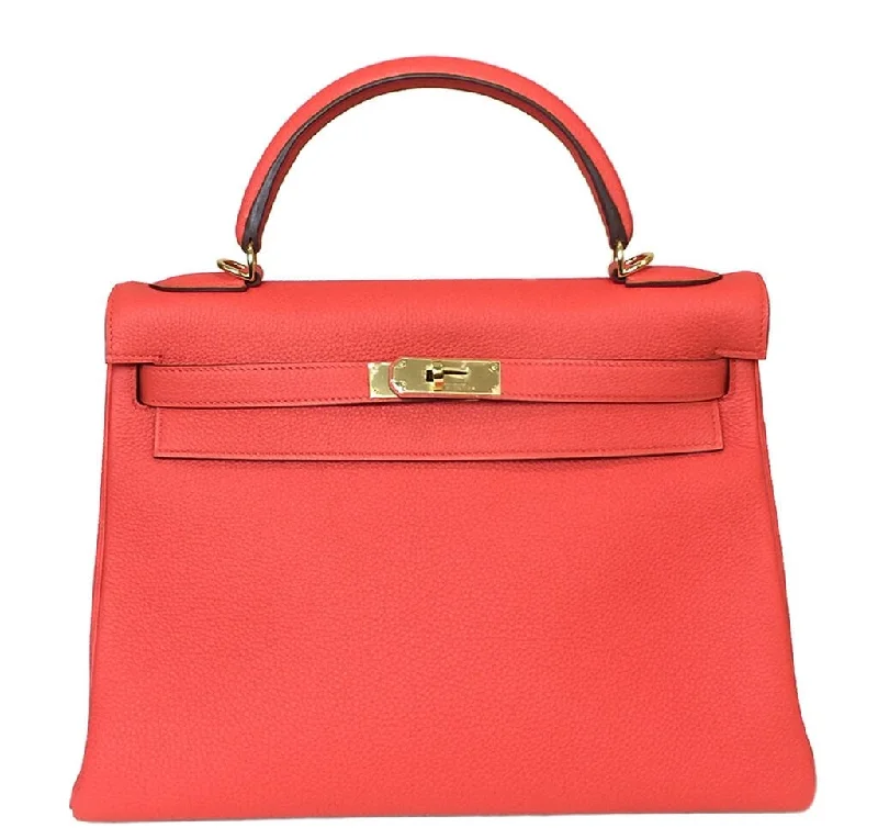 Hermes Constance Bags in Limited - Edition ColorwaysMedium - sized Hermès Kelly Bags in Taurillon Clemence leather for durabilityHermès 32cm Kelly Capucine Bag GHW