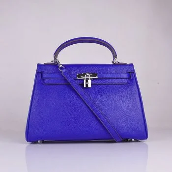 Quilted Hermes Bags for a Luxurious and Cozy AestheticHermès Kelly Bags in a rare shade of royal purple for a statementHermes Kelly 32cm Togo leather 6108 electric blue silver