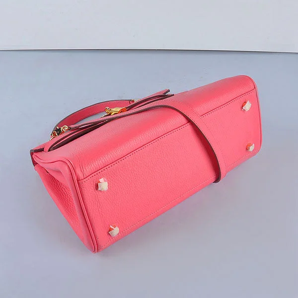 High - Capacity Hermes Duffle - Style Bags for Extended TripsHermès Kelly Bags with a two - tone leather design for visual interestHermes Kelly 32cm Togo Leather Handbag 6108 Lip Pink Golden