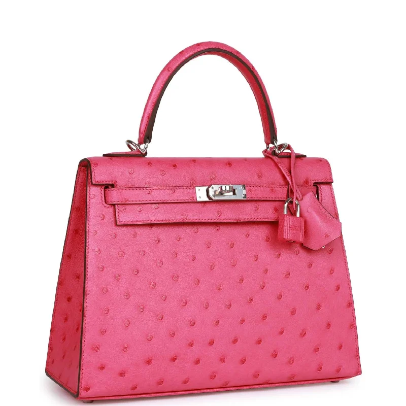 Versatile Hermes Arceau Bags for Different OccasionsHermès Kelly Bags with a removable interior dividerHermes Special Order (HSS) Kelly Sellier 25 Rose Tyrien Verso Ostrich Palladium Hardware - Payment 2