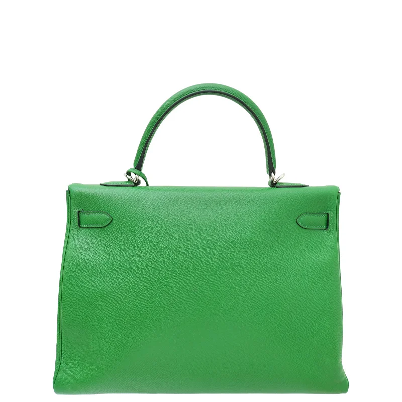 Art - Inspired Hermes Bags Collaborated with Renowned ArtistsHermès Kelly Bags with a detachable keychain holderHermes Vert Bengale Retourne Kelly 35 Bag