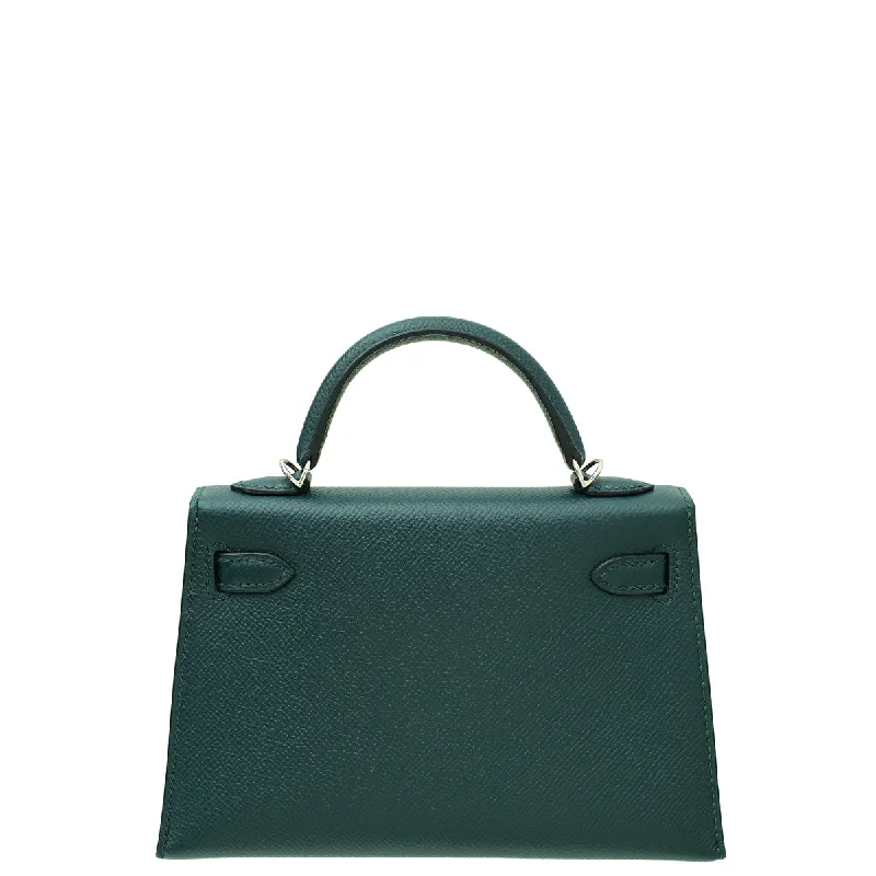 High - Capacity Hermes Duffle - Style Bags for Extended TripsHermès Kelly Bags in a bold orange for a standout appearanceHermes Vert Fonce Kelly Mini 20 Sellier Bag