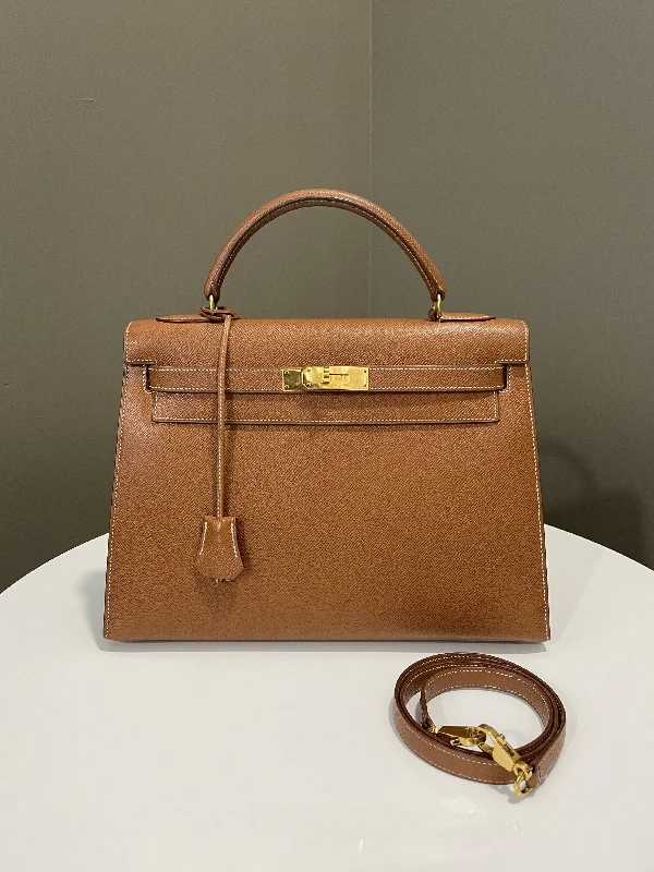 Sporty - Inspired Hermes Bags for Active LifestylesHermès Kelly Bags with a leather - wrapped turnlock for added eleganceHermes Vintage Kelly Sellier 32 Gold Courcheval