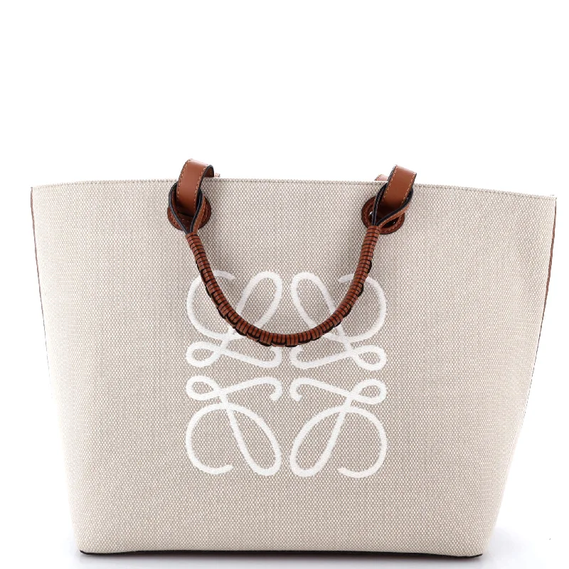 Anagram Square Basket Tote Canvas Medium